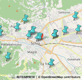 Mappa Via del Ferro, 36015 Schio VI, Italia (2.4315)