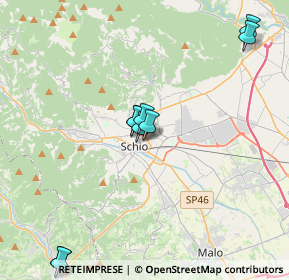 Mappa Via del Ferro, 36015 Schio VI, Italia (4.76545)