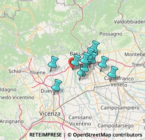 Mappa Via Silvio, 36055 Nove VI, Italia (8.22455)