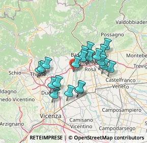 Mappa Via Silvio, 36055 Nove VI, Italia (10.654)