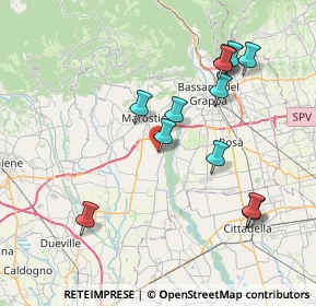 Mappa Via Silvio, 36055 Nove VI, Italia (7.6975)