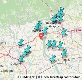 Mappa Via Silvio, 36055 Nove VI, Italia (7.6845)
