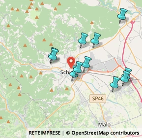 Mappa Via Camillo Benso Cavour, 36015 Schio VI, Italia (3.48182)