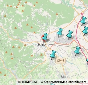 Mappa Via Camillo Benso Cavour, 36015 Schio VI, Italia (6.2475)