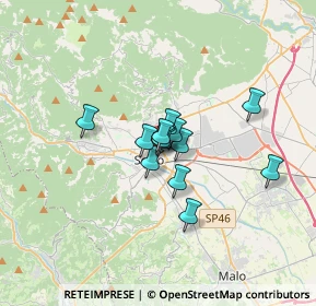 Mappa Via Camillo Benso Cavour, 36015 Schio VI, Italia (1.95077)