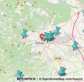 Mappa Via Camillo Benso Cavour, 36015 Schio VI, Italia (6.12)