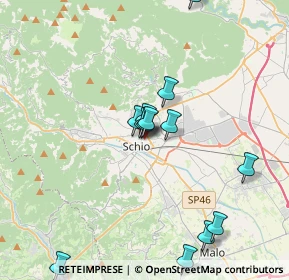 Mappa Via Camillo Benso Cavour, 36015 Schio VI, Italia (5.38263)