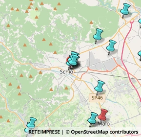 Mappa Via Camillo Benso Cavour, 36015 Schio VI, Italia (5.044)