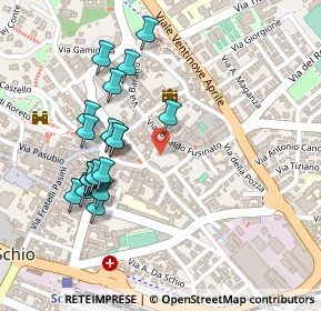 Mappa Via Camillo Benso Cavour, 36015 Schio VI, Italia (0.2355)