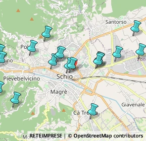 Mappa Via Camillo Benso Cavour, 36015 Schio VI, Italia (2.4085)