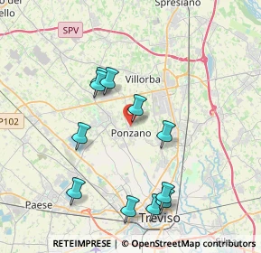 Mappa Via Gobbato Pietro, 31050 Ponzano Veneto TV, Italia (3.82818)