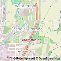 Mapa Valbrembo