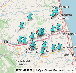 Mappa Viale Marche, 63030 Colli del Tronto AP, Italia (6.34263)