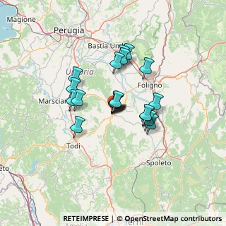 Mappa Via Vernocchi Olindo, 06030 Giano Dell'umbria PG, Italia (10.0155)