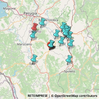 Mappa Via Vernocchi Olindo, 06030 Giano Dell'umbria PG, Italia (11.586)
