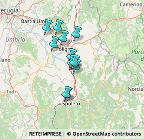Mappa Via Roma, 06039 Trevi PG, Italia (9.95909)
