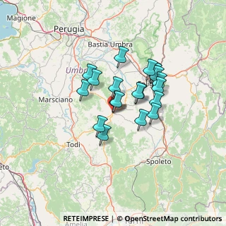 Mappa Via Antonio Gramsci, 06030 Bastardo PG, Italia (10.5355)
