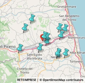 Mappa Via Dell`Artigianato, 63079 Colli del Tronto AP, Italia (6.41231)