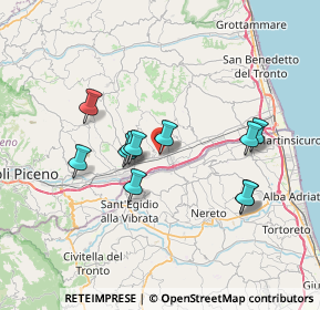 Mappa Via Dell`Artigianato, 63079 Colli del Tronto AP, Italia (6.59091)