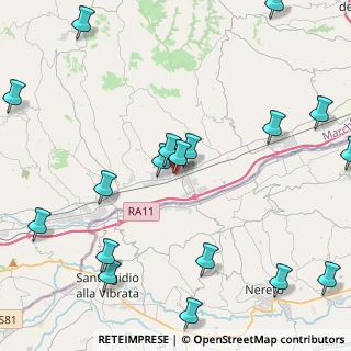 Mappa Via Padre Michele Bulmetti, 63078 Pagliare AP, Italia (5.94611)