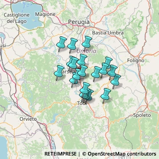 Mappa Vocabolo Piana, 06059 Todi PG, Italia (9.455)