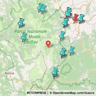 Mappa Frazione Foce, 63088 Montemonaco AP, Italia (11.351)