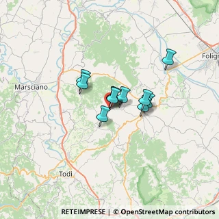 Mappa Via S. Terenziano, 06035 Gualdo Cattaneo PG, Italia (3.98545)