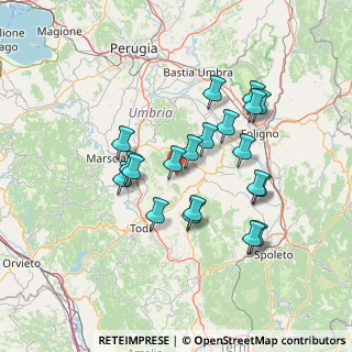 Mappa Via S. Terenziano, 06035 Gualdo Cattaneo PG, Italia (13.2145)