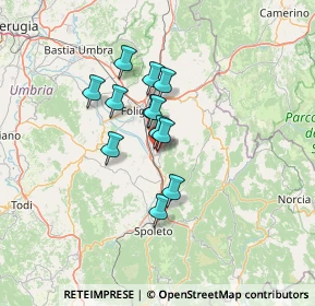 Mappa Via Antonino Fantosati, 06039 Trevi PG, Italia (9.7425)