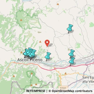 Mappa Frazione Vallesenzana, 63100 Ascoli Piceno AP, Italia (4.36636)