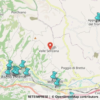 Mappa Frazione Vallesenzana, 63100 Ascoli Piceno AP, Italia (3.93818)