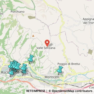 Mappa Frazione Vallesenzana, 63100 Ascoli Piceno AP, Italia (3.73417)
