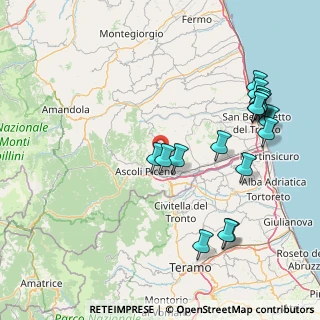 Mappa Frazione Vallesenzana, 63100 Ascoli Piceno AP, Italia (19.06353)