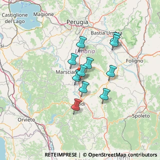 Mappa Via del Buda, 06059 Todi PG, Italia (10.73545)