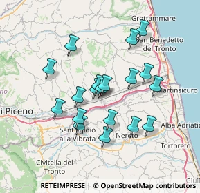 Mappa Via Roccabrignola, 63078 Spinetoli AP, Italia (6.30632)