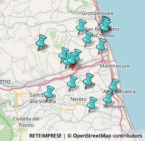 Mappa Via Molino, 63078 Spinetoli AP, Italia (7.1035)