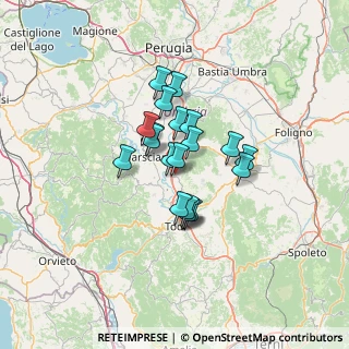 Mappa Frazione Pantalla, 06059 Todi PG, Italia (9.43)