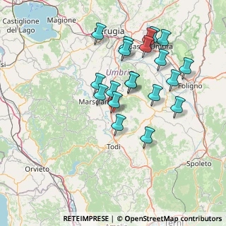 Mappa Frazione Pantalla, 06059 Todi PG, Italia (14.7485)