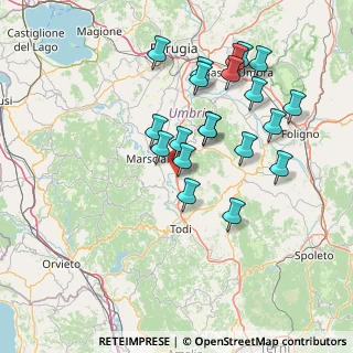 Mappa Collevalenza Scalo, 06059 Todi PG, Italia (15.002)