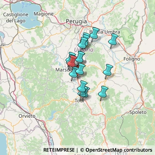 Mappa Collevalenza Scalo, 06059 Todi PG, Italia (9.71882)