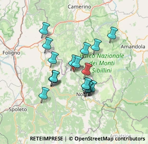 Mappa Piazza G.marconi, 06047 Preci PG, Italia (11.30722)
