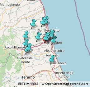 Mappa Contrada Vallecupa, 64010 Colonnella TE, Italia (9.25933)