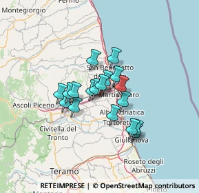 Mappa Colonnella, 64010 Vallempa TE, Italia (9.45167)