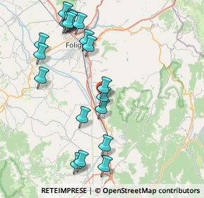 Mappa Via Coste S. Paolo, 06039 Trevi PG, Italia (9.54)