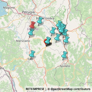 Mappa Via Don Luigi Sturzo, 06030 Bastardo PG, Italia (11.695)