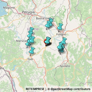 Mappa Via Don Luigi Sturzo, 06030 Bastardo PG, Italia (9.9965)