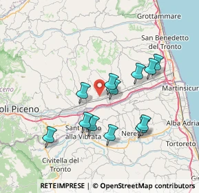 Mappa Via IV Novembre, 63079 Colli del Tronto AP, Italia (6.87667)