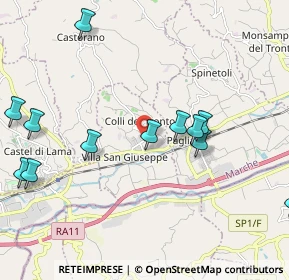 Mappa Via IV Novembre, 63079 Colli del Tronto AP, Italia (2.465)