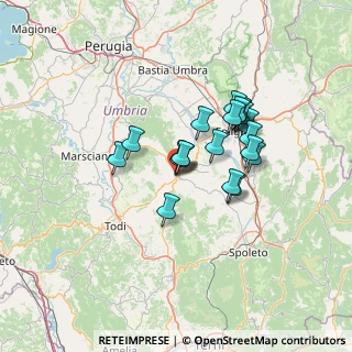 Mappa Via del Mercato, 06030 Giano Dell'umbria PG, Italia (11.0425)