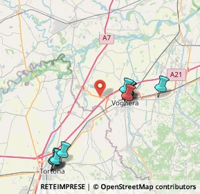 Mappa Via Per voghera Novara, 27058 Voghera PV, Italia (8.73364)